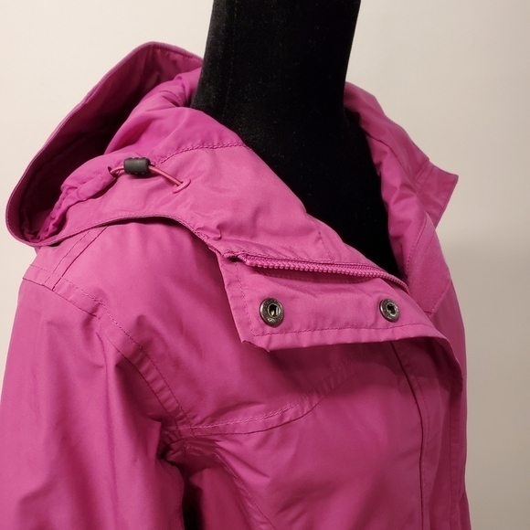 L.L. BEAN Pink H2OFF Raincoat Jacket Mesh-Lined Misses Small Petite 287445 - Picture 16 of 17